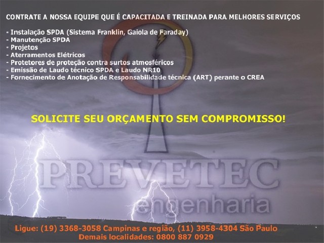 Foto 1 - Servios de para-raios